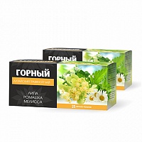 Травяной чай "Горный", 25 фильтр-пакетов по 1,2г